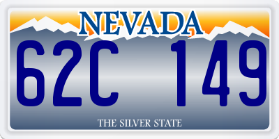 NV license plate 62C149