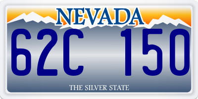 NV license plate 62C150