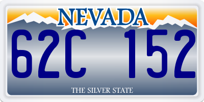 NV license plate 62C152