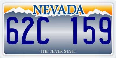 NV license plate 62C159