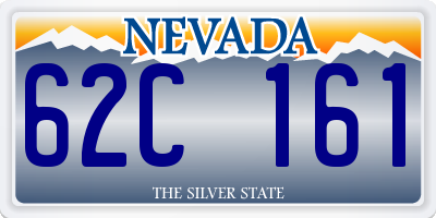 NV license plate 62C161