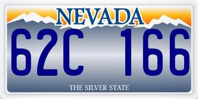 NV license plate 62C166
