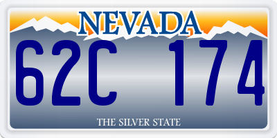 NV license plate 62C174