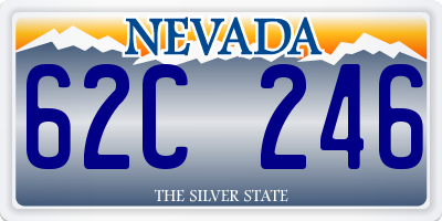 NV license plate 62C246