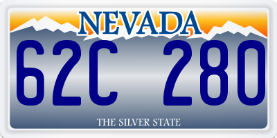 NV license plate 62C280