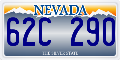 NV license plate 62C290