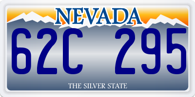 NV license plate 62C295