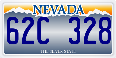 NV license plate 62C328