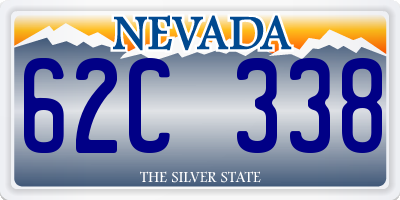 NV license plate 62C338