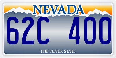 NV license plate 62C400