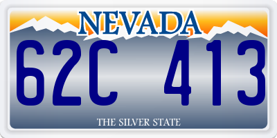 NV license plate 62C413