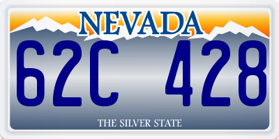 NV license plate 62C428