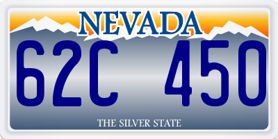 NV license plate 62C450