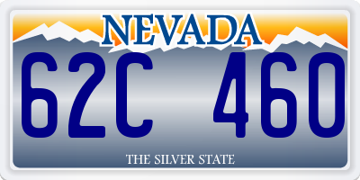 NV license plate 62C460