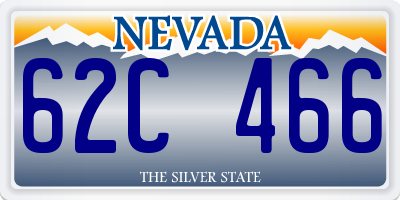 NV license plate 62C466
