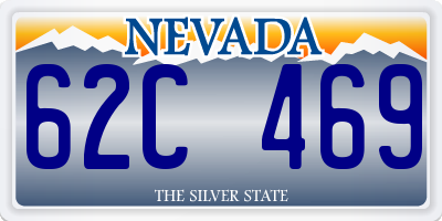 NV license plate 62C469