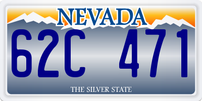 NV license plate 62C471