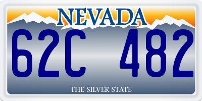 NV license plate 62C482
