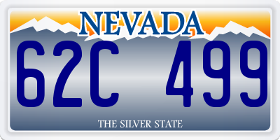 NV license plate 62C499