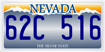 NV license plate 62C516
