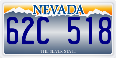 NV license plate 62C518