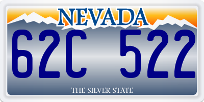 NV license plate 62C522