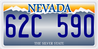 NV license plate 62C590