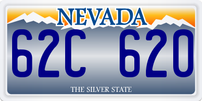 NV license plate 62C620