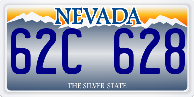 NV license plate 62C628