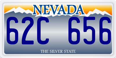 NV license plate 62C656