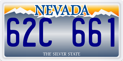 NV license plate 62C661