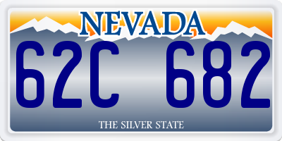NV license plate 62C682
