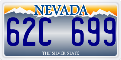 NV license plate 62C699