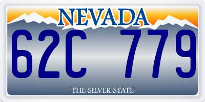 NV license plate 62C779