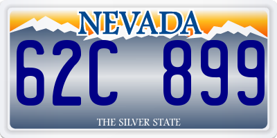 NV license plate 62C899