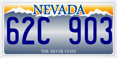 NV license plate 62C903