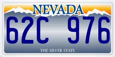 NV license plate 62C976