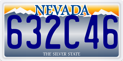 NV license plate 632C46
