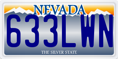 NV license plate 633LWN