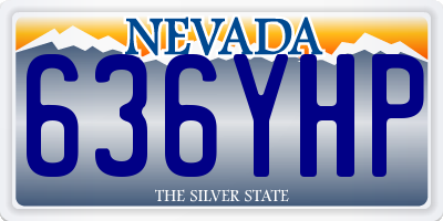 NV license plate 636YHP