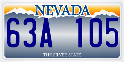 NV license plate 63A105