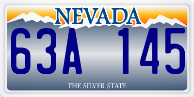 NV license plate 63A145