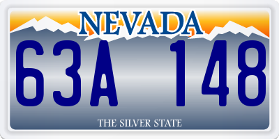 NV license plate 63A148