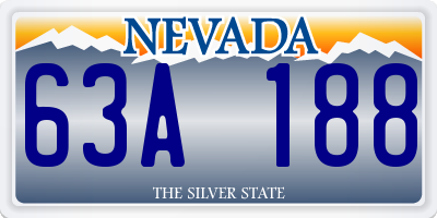 NV license plate 63A188