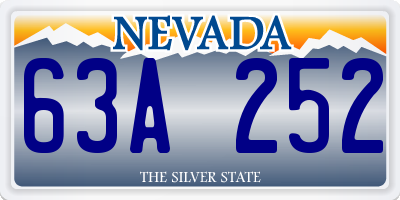 NV license plate 63A252