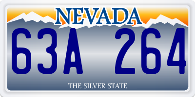 NV license plate 63A264