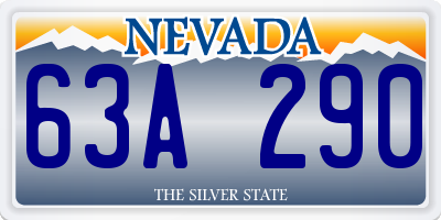 NV license plate 63A290