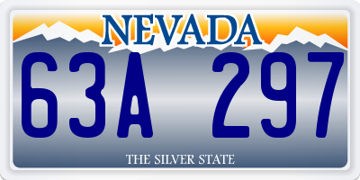 NV license plate 63A297