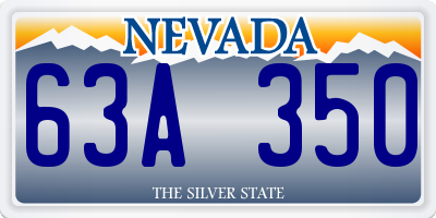 NV license plate 63A350