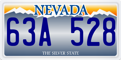 NV license plate 63A528